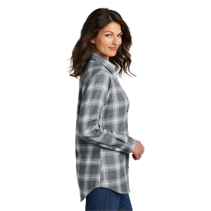 Port Authority Women's Plaid Flannel Tunic .